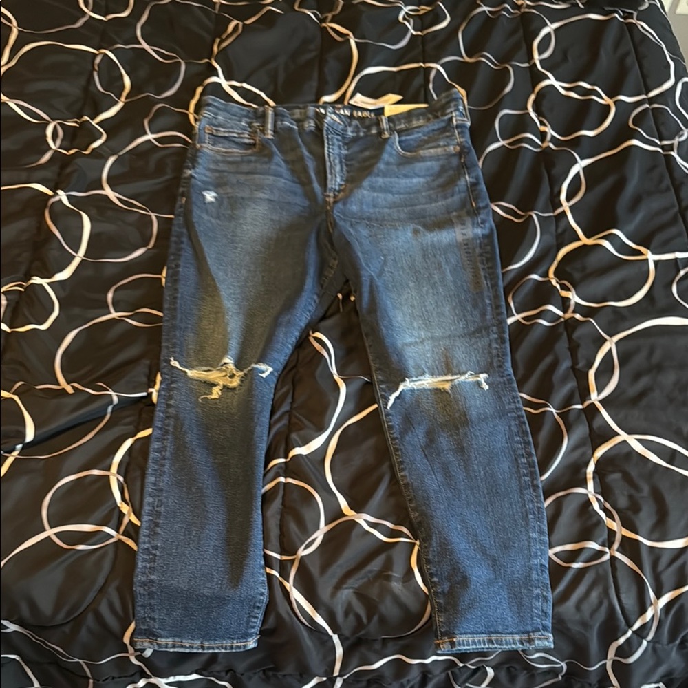 American Eagle Outfitters Ripped Denim Jeans